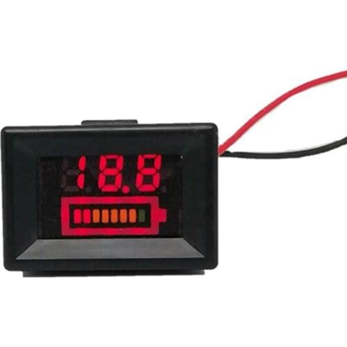 0.36inch 5-130V Battery Charge Level Indicator Battery Tester Lead Acid Batteries Capacity Meter LED Tester Voltmeter