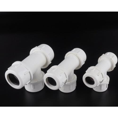 1pc Inner Dia 20/25/32mm PVC Tee Connector Garden Irrigation PVC Quick Connectors High Quality PVC Repair Joint