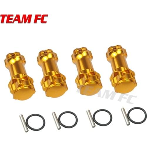Wheel Hex Hub M17 17mm M37 37mm Extension Adapter 12mm Anti-Dust Capx4 Longer Combiner Coupler For 1/8 RC Model Car Parts S140