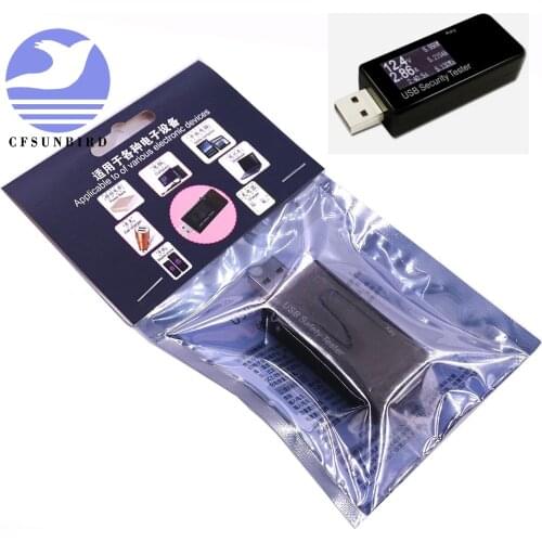 USB security tester LCD display Mini USB current voltage capacity power testing instrument Mobile phone charger safety monito