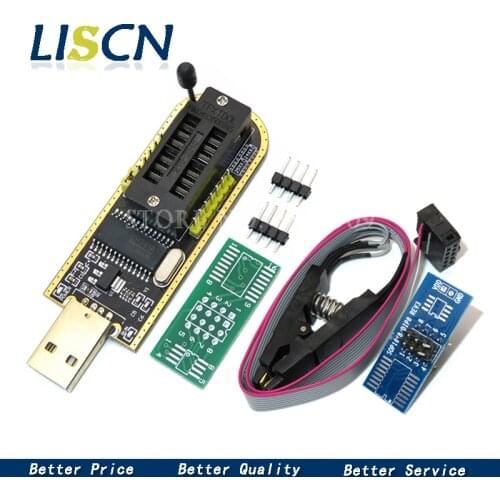 SOIC8 SOP8 Test Clip For EEPROM 93CXX / 25CXX / 24CXX + CH341A 24 25 Series EEPROM Flash BIOS USB Programmer Module