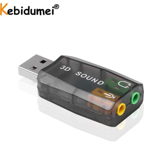 5.1 External Usb Sound Card USB to Jack 3.5mm Headphone Audio Adapter Micphone Sound Card For Mac Win Compter Android Linux