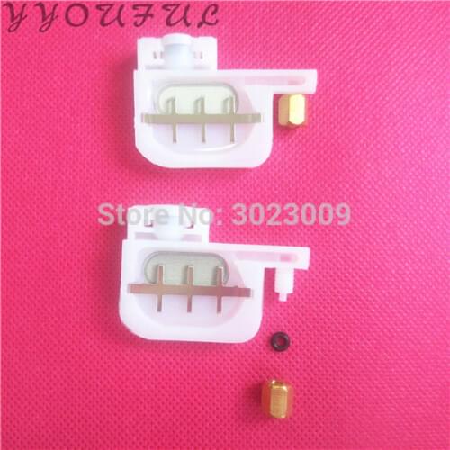 12sets eco solvent printer Allwin Mimaki Mutoh Xuli Twinjet Aifa DX4 DX5 head small ink damper dumper with screw connector