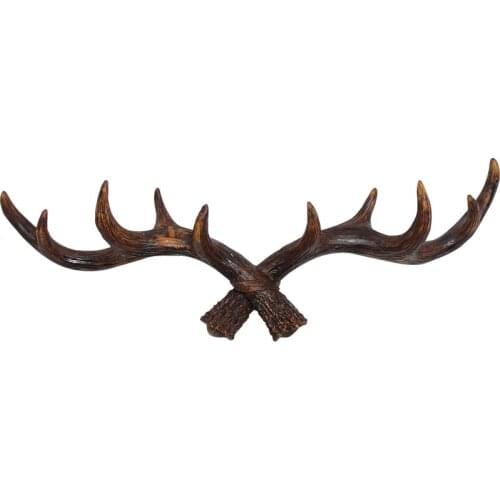 2021 Newest American retro antler hook wall door wall coat hook rack wall decoration hanger