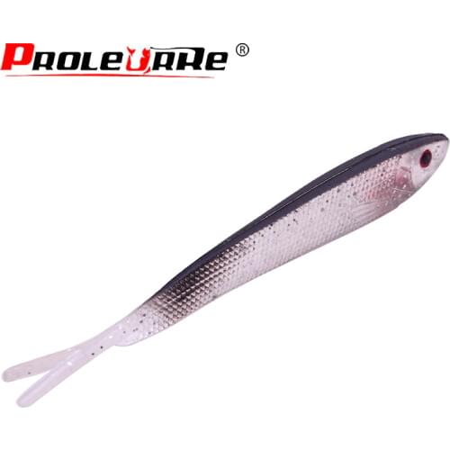 5Pcs/lot Fishing Soft Lures 1.8g/4.3g Fork Tail Grub Artificial Soft Bait Predator Tackle Soft Fishing Worm Wobbles Lure PR-152