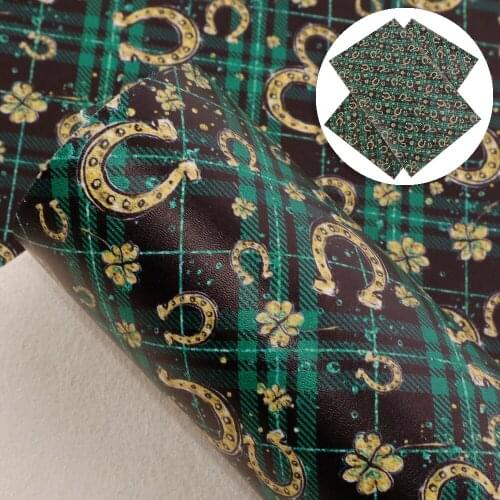 David accessories 20*33cm Flowers Smooth Faux Synthetic Leather Fabric, DIY Sewing Hair Bow Bag Crafts Material,1Yc12249