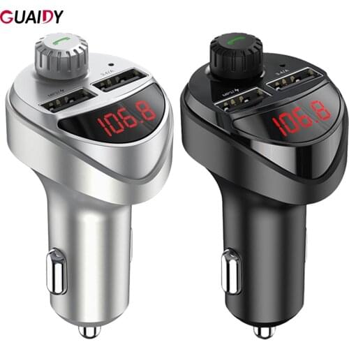 USB Car Phone Charger Bluetooth MP3 Handsfree Calling Smart Fast Charge For iPhone Samsung Protection Mini Navigation TF Card