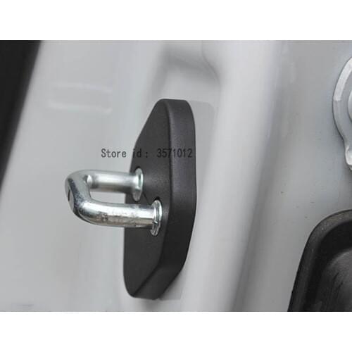 Car Body Styling Latch Stop Anti Rust Water Proof Door Lock Keys Key Protect Buckle Panel 4pcs For Toyota RAV4 2016 2017 2018