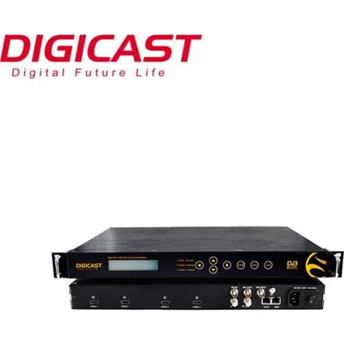 Digital Cable TV Equipment Mpeg4/H.264 IPTV Headend Equipment DVB-C Encoder Modulator