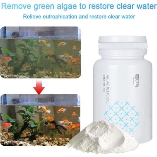 Hot Sale !!! Algae Repellent Agent Tank Moss Remover Aquarium Fish Tank Cleaning Powder 50g