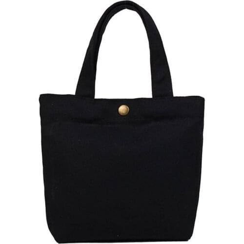 Canvas Tote Bag Customized Japanese Fresh Canvas Cosmetic Bag Pure Cotton Macarons Canvas Durable Bag Spot