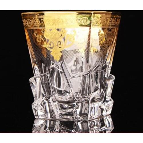 Crystal glass imported from Czech Republic wine glass Large whiskey glass