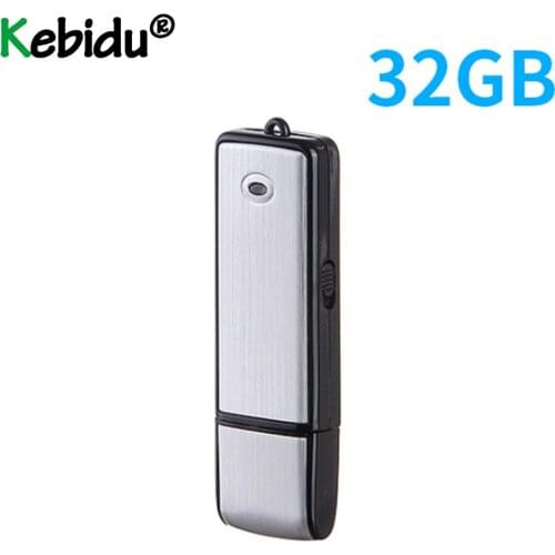 Kebidu Digital Audio Voice Recorder Pen Dictaphone Recorder Rechargeable Conference Flash Drive 32G/8GB USB Mini Recorder Newest