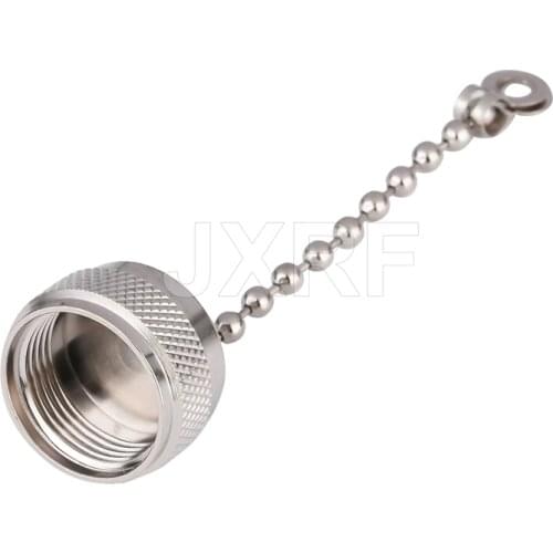 JX connector 2PCS UHF N female dust cap Protection Cover With Chain for UHF SO239 or N female Free shipping