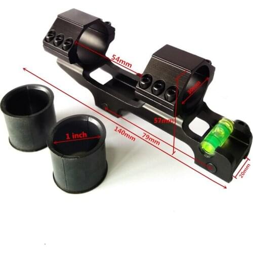 FIRECLUB 30mm Cantilever rifleScope Anti Cant Device ACD Bubble Level Mount with 1 inch Adapter Ring 140mm Bracket
