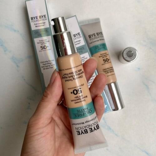 It cosmetics it bye bye foundation full coverage moisturizer oil free matte sunscreen broad spectrum face Concealer
