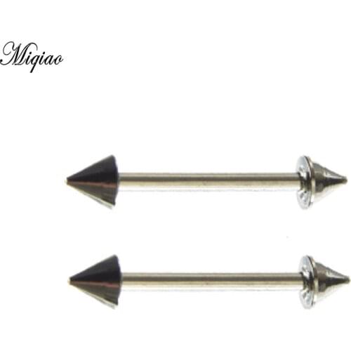 Miqiao 1pcs Stainless Steel Ear Bone Nail Tongue Nail Body Piercing Jewelry