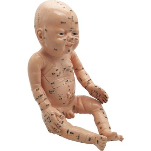 Pediatric massage doll model with acupoint teaching model