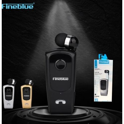 Original FineBlue F920 Mini Wireless Auriculares Driver Car Bluetooth Headset Calls Vibration Wear Clip Sports Running Earphone