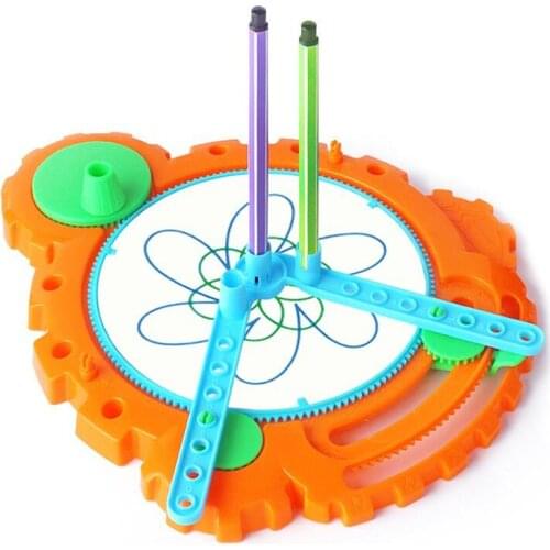 Plastic Spirograph Drawing Toy Design Set Spiral Pen Educational Stationery Educational Toys For Children Creative