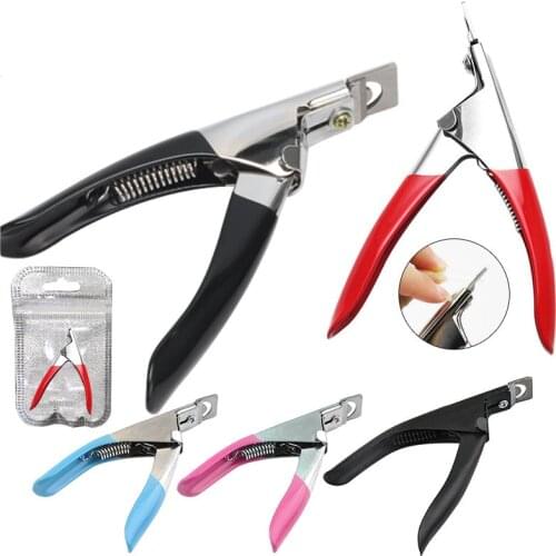 Fake Nail Cutter Professional Nail Clippers Straight Edge Acrylic Nail Clipper Tips Manicure Cutter Guillotine Cut False Nails