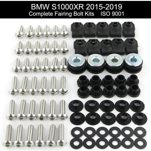 Fit For BMW S1000XR 2015 2016 2017 2018 2019 Complete Full Fairing Bolts Kit Bodywork Screw Fairing Speed Nuts Stainless Steel