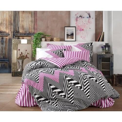 Hobby Double Personality Poplin Quilt Cover Daniela Black