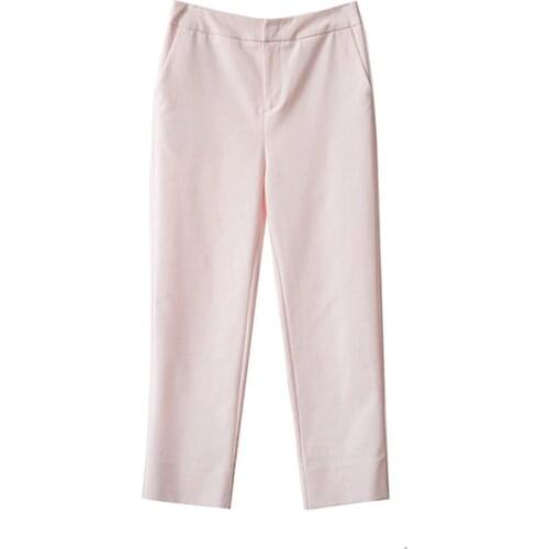 Nine-point suit pants female straight DLZK261