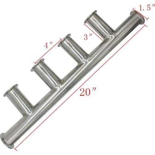 Steel Water Distribution Manifold for Underfloor Heating System 4 port Customizable