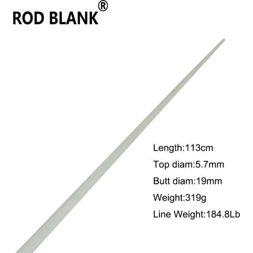 Rod Blank 1.13M 184.8Lb Solid Glass Fiber Rod Blank Boat Rod Top Section Building Component Repair pole No.15