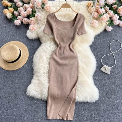 Летние трикотажные платья VNFDWJ China At AliExpress