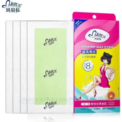 Marbella hair removal wax paper suitable for men and women to use facial hair removal cream, lip moustache and leg hair remove