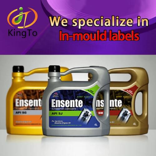 High Quality Brand Logo Label/in Mold Label for Machine Oil Container