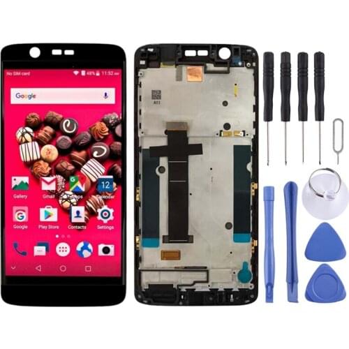 LCD Screen and Digitizer Full Assembly with Frame for ZTE Axon 7 Mini / B2017 / B2017G