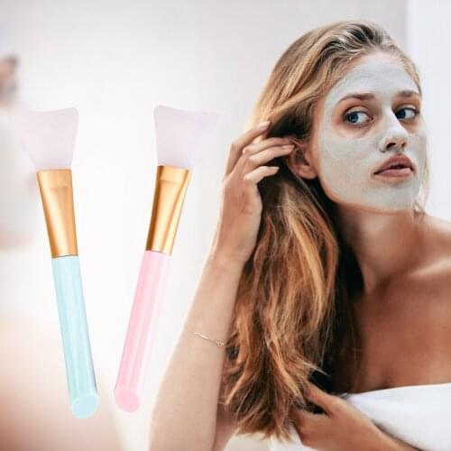 1 pieces of silicone Professional mask brush, soft silicone facial mud mask applicator brush DIY Cosmetic Beauty Tools Wholesale