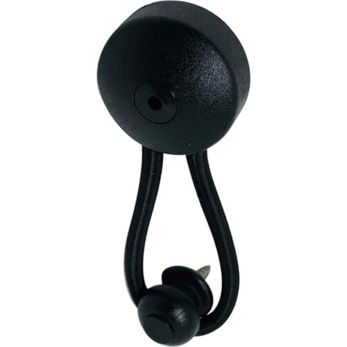 10x Bungee / Shock Cord Fasteners for Outdoors Camping Canvas Covers (Black)