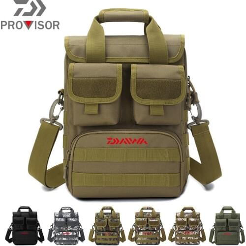 2020 Daiwa Men Fishing Shoulder Bags Backpack Handbag Multipurpose Bag Multilayer Fishing Backpack Fishing Gear Storage Bag