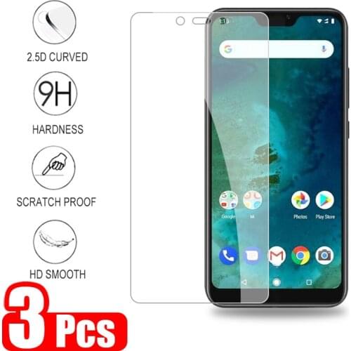 3Pcs Tempered Glass for Xiaomi Mi A2 Lite Screen Protector For Xiaomi Mi A2 Glass Xiomi MiA2 Lite A 2 Light MiA2 Protective Film