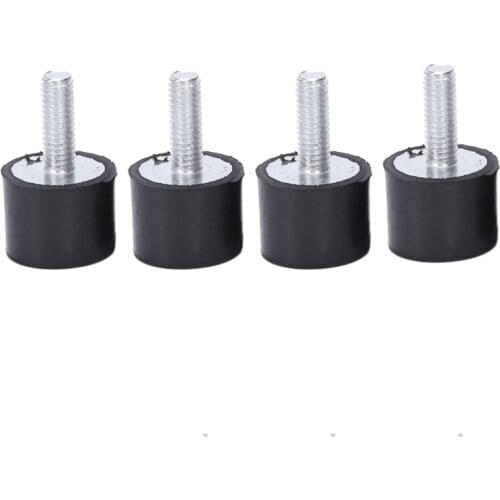 4pcs Anti Rubber Vibration Mounts Isolators Bobbins Silent block Pump - M6 Pattern&Size:#1 20X15mm