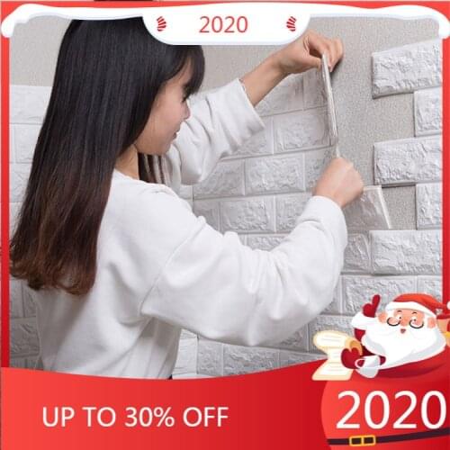 70*77cm 3D Brick Wall Stickers Living Waterproof Foam Room Bedroom DIY Adhesive Wallpaper Art home Wall Decals