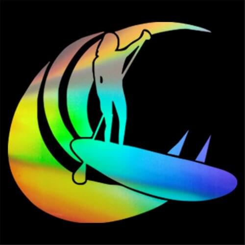 Car stickers girls stand up paddle surfing car wall home glass window door decoration accessories stickers laptop car truck