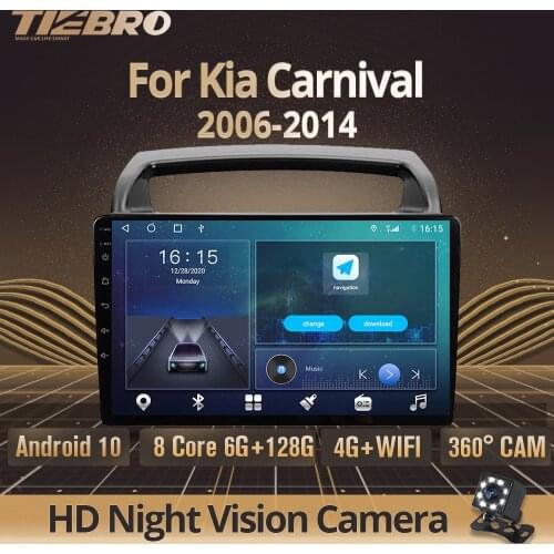 2DIN Android10 Car Radio For Kia Carnival VQ 2006-2014 Stereo Receiver GPS Navigation Auto Radio DSP Car Video Bluetooth Player
