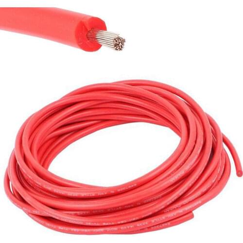 Free Shipping Welding Cable 22 AWG 40KV GAUGE COPPER WIRE BATTERY CAR SOLAR LEADS