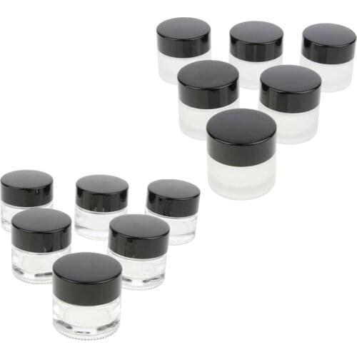 Blesiya 6 Pcs Empty Jar Container Makeup Cosmetic Face Cream Lip Balm Pot