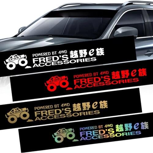 Large 20cmX130cm Strip Sport Power SUV Car Stickers For Windown Decoration Car Wrap Vinyl Film Automobiles Car Accessories