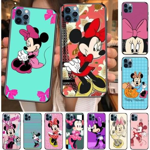 Each Minnie Mouse Phone Cases cover For iphone 11 Pro Max case 12 8 7 6S XR PLUS X XS SE 2020 mini mobile cell shell funda bag