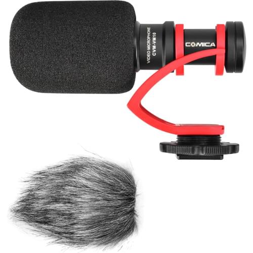 Comica CVM-VM10II Video Recording Mic On Camera / Phone Microphone for Canon Nikon Sony DSLR Camcorder for iPhone Samsung S9 S10