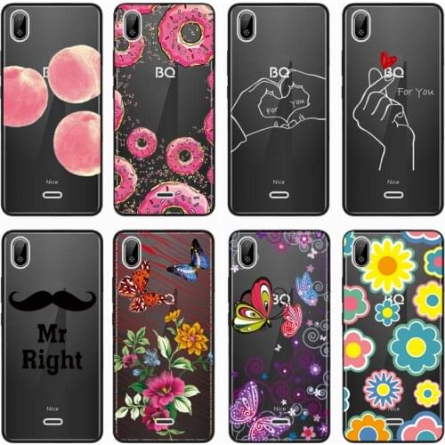 For BQ 6045L NICE Case Rose Wolf Cute Patterned Cover Soft Silicon Phone Case for BQ 6045 l Nice Top Quality
