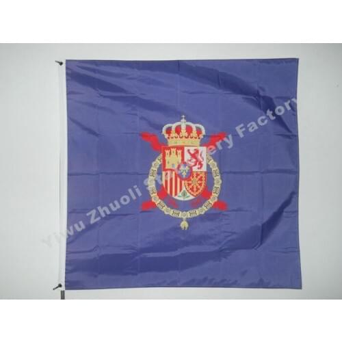 Spanish Prince Of Asturias Flag 120X120cm (4x4FT) 120g 100D Polyester High Quality Free Shipping Spanish Royal