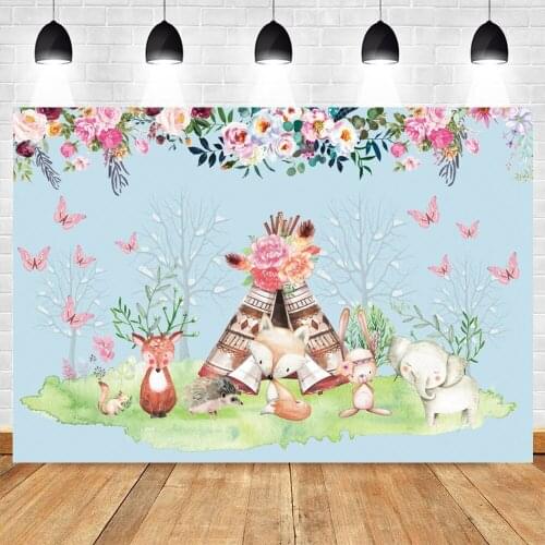 Yeele Newborn Baby Birthday Backdrop Jungle Flowers Portrait Party Background Photographic Photography For Photo Studio Props